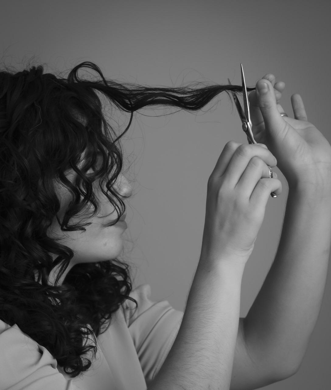 Corte cabello rizo